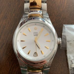 GOLD & SILVER ESQ WATCH FOR SALE!! 🔥😎⏰